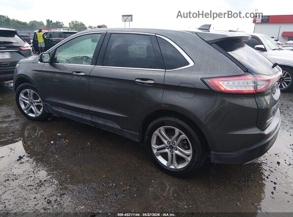 2FMPK3K90JBB45217 2018 FORD EDGE Gray Rear left