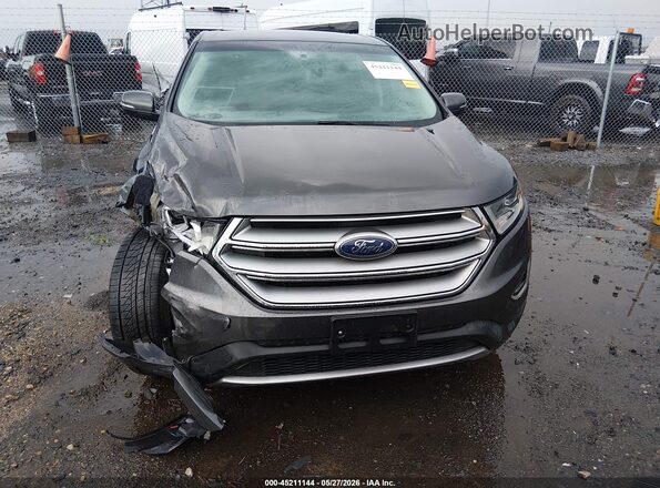 2FMPK3K90JBB45217 2018 FORD EDGE Gray Rear interior view