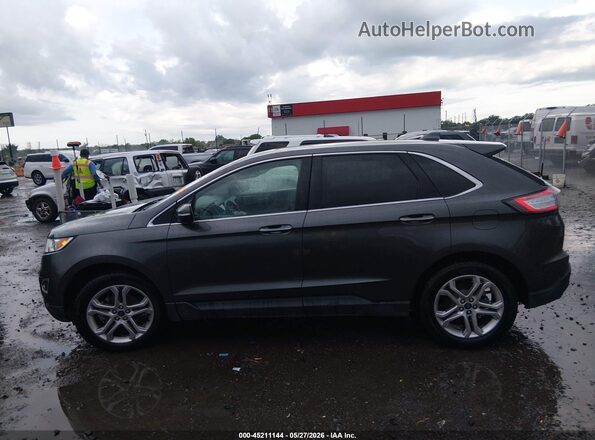 2FMPK3K90JBB45217 2018 FORD EDGE Gray 