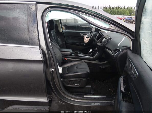 2FMPK3K90JBB45217 2018 FORD EDGE Gray Front interior view