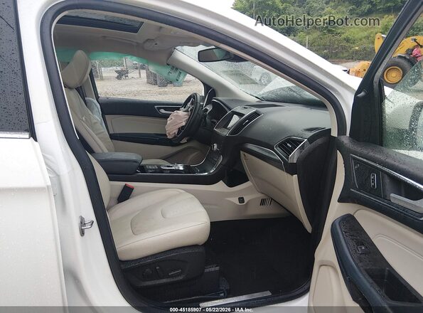 2FMPK3K90LBB52123 2020 FORD EDGE White Вид салону спереду