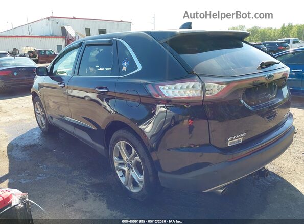 2FMPK3K91JBB75410 2018 FORD EDGE Black Tył lewy