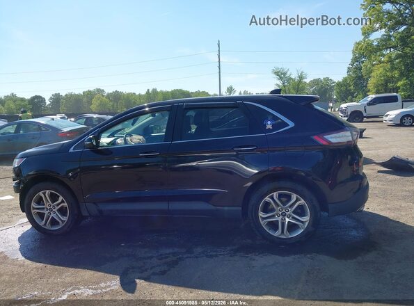 2FMPK3K91JBB75410 2018 FORD EDGE Black Widok wnętrza 360 stopni