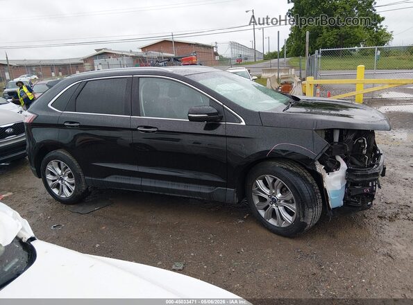 2FMPK3K91LBB12374 2020 FORD EDGE Черный Вид задней части салона