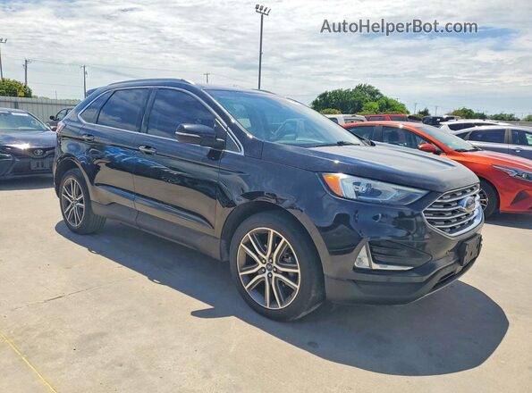 2FMPK3K91LBB15727 2020 FORD EDGE Черный Передняя правая четверть