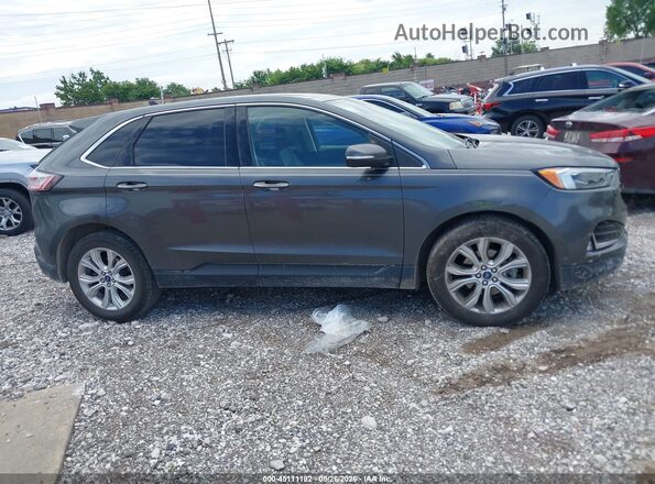 2FMPK3K91LBB53345 2020 FORD EDGE Gray Вид задньої частини салону