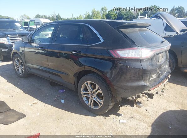 2FMPK3K92HBB12603 2017 FORD EDGE Black Tył lewy