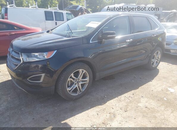 2FMPK3K92HBB12603 2017 FORD EDGE Black Przód lewy