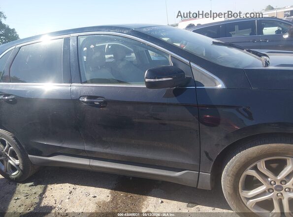 2FMPK3K92HBB12603 2017 FORD EDGE Black Widok wnętrza z tyłu