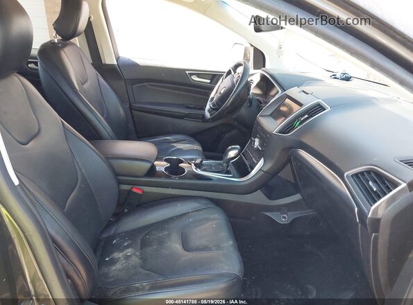 2FMPK3K92HBB18613 2017 FORD EDGE Gray Widok wnętrza z przodu