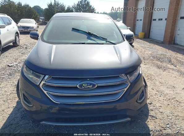 2FMPK3K92HBB18613 2017 FORD EDGE Gray Widok zestawu wskaźników