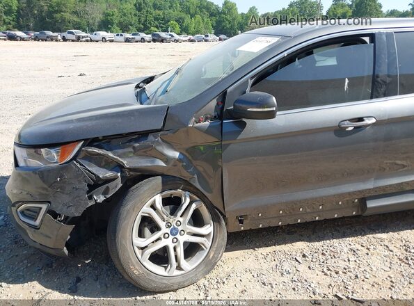 2FMPK3K92HBB18613 2017 FORD EDGE Gray Widok z przodu