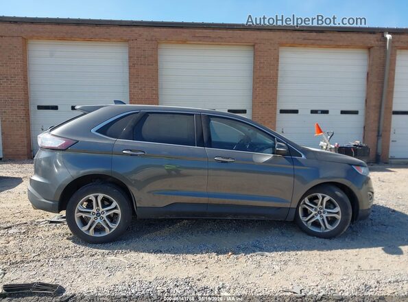 2FMPK3K92HBB18613 2017 FORD EDGE Gray Widok wnętrza z tyłu