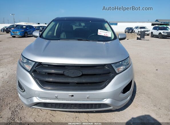 2FMPK3K92HBB57895 2017 FORD EDGE Gray Вид щитка приладів