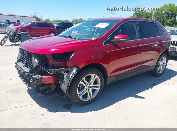 2FMPK3K92JBC20161 2018 FORD EDGE Red Front left