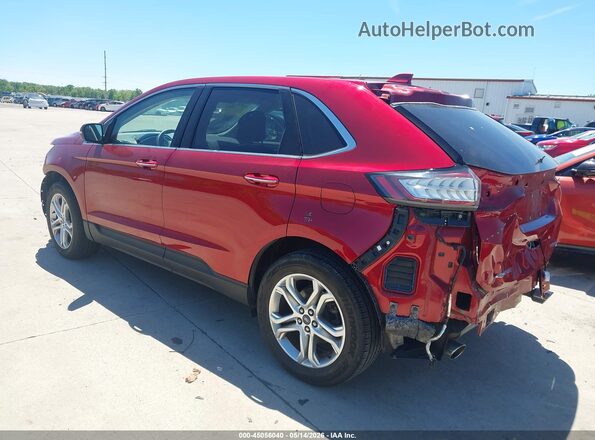 2FMPK3K92JBC20161 2018 FORD EDGE Red Rear left