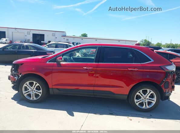 2FMPK3K92JBC20161 2018 FORD EDGE Red Rear interior view