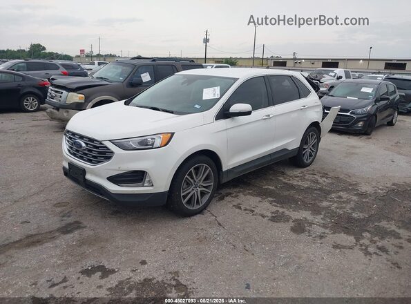 2FMPK3K92MBA44734 2021 FORD EDGE White Przód lewy