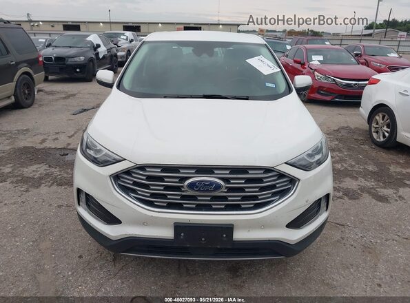 2FMPK3K92MBA44734 2021 FORD EDGE White Widok zestawu wskaźników