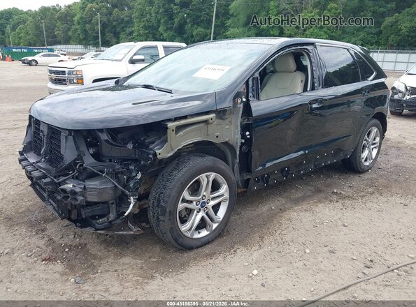 2FMPK3K95JBB06249 2018 FORD EDGE Black Передня ліва чверть