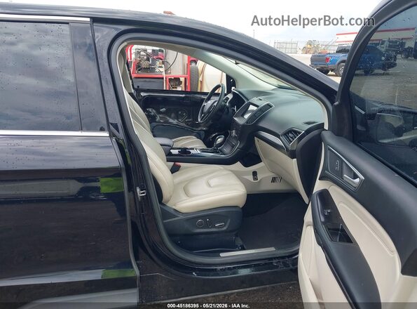 2FMPK3K95JBB06249 2018 FORD EDGE Black Вид салону спереду