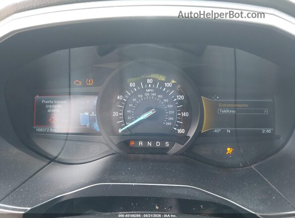 2FMPK3K95JBB06249 2018 FORD EDGE Black Вид задніх сидінь