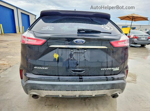 2FMPK3K96KBB89272 2019 FORD EDGE Черный Вид сзади