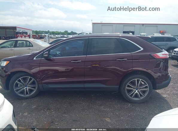 2FMPK3K97LBB53835 2020 FORD EDGE Maroon Սալոնի հետևի տեսք