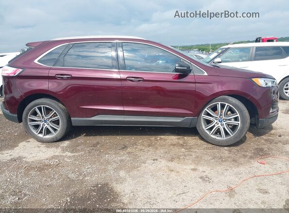 2FMPK3K97LBB53835 2020 FORD EDGE Maroon Սարքավորումների վահանակի տեսք