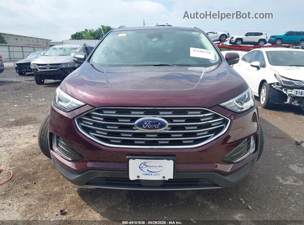 2FMPK3K97LBB53835 2020 FORD EDGE Maroon Առջևի վահանակի տեսք