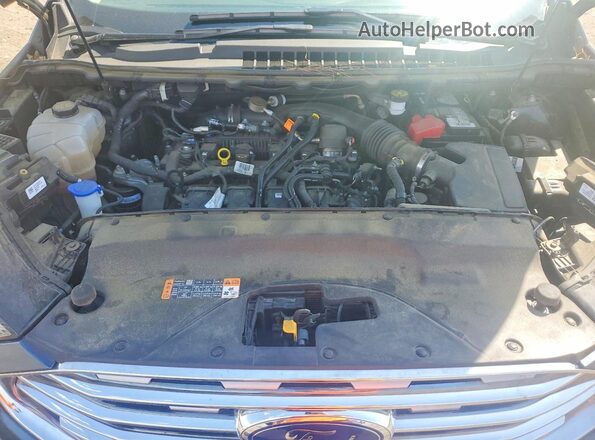 2FMPK3K98KBC16343 2019 FORD EDGE Blue Vista del compartimento del motor