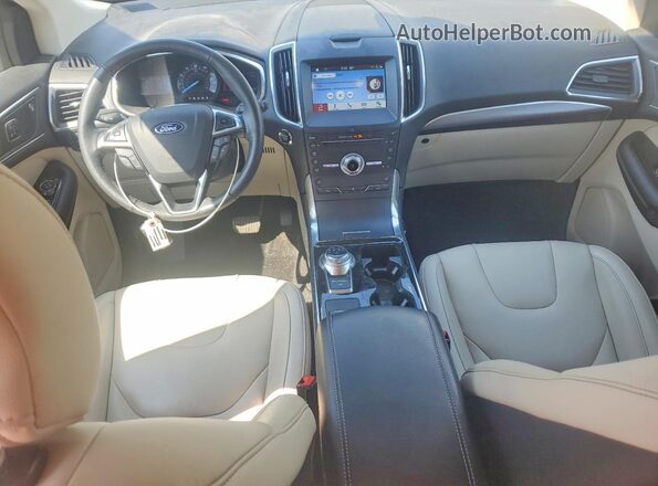 2FMPK3K98KBC16343 2019 FORD EDGE Blue Vista del salpicadero