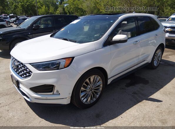 2FMPK3K98LBA11767 2020 FORD EDGE Белый Передняя левая четверть