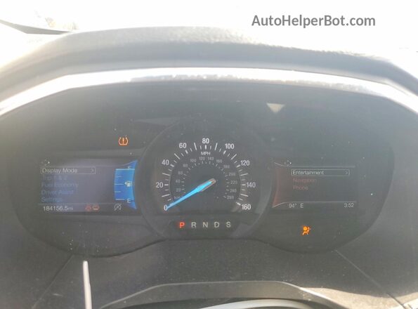 2FMPK3K98LBB43444 2020 FORD EDGE Gray Instrument cluster view