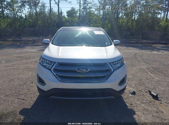 2FMPK3K99HBB71731 2017 FORD EDGE White Instrument cluster view