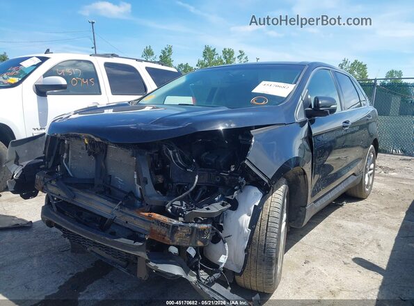 2FMPK3K99HBC03318 2017 FORD EDGE Black წინა მარცხენა ხედი სამი მეოთხედიდან