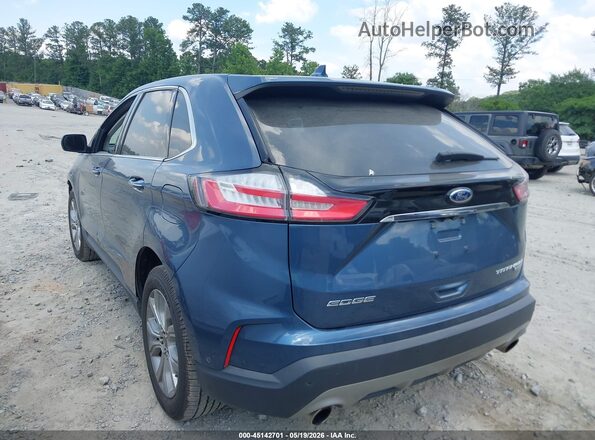 2FMPK3K99KBB89069 2019 FORD EDGE Dark Blue Tył lewy