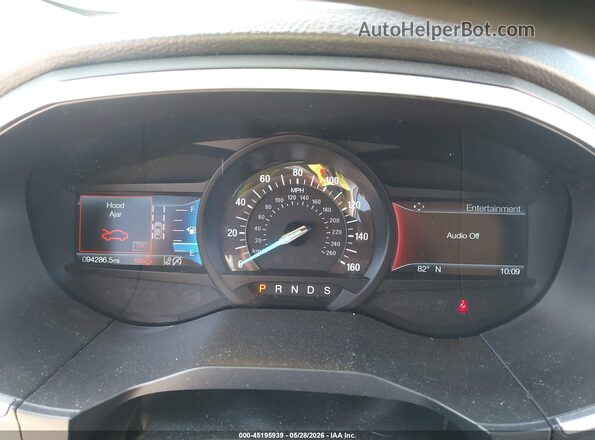 2FMPK3K99KBC01026 2019 FORD EDGE Blue Widok tylnych siedzeń
