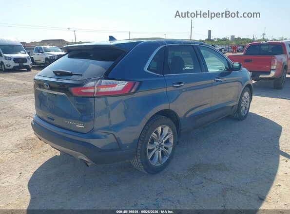 2FMPK3K99KBC01026 2019 FORD EDGE Blue Tył prawy