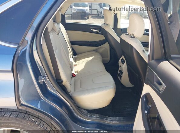 2FMPK3K99KBC01026 2019 FORD EDGE Blue Widok naklejki z numerem VIN