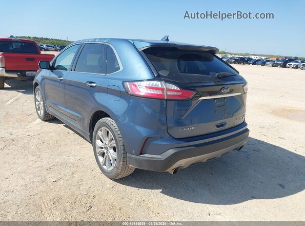 2FMPK3K99KBC01026 2019 FORD EDGE Blue Tył lewy