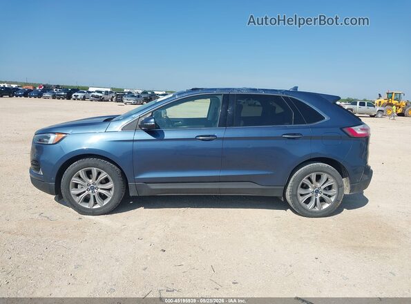 2FMPK3K99KBC01026 2019 FORD EDGE Blue Widok wnętrza 360 stopni