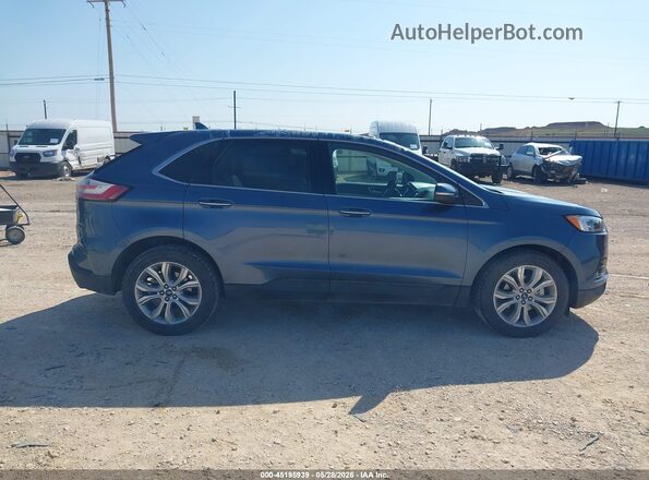 2FMPK3K99KBC01026 2019 FORD EDGE Blue Widok wnętrza z tyłu