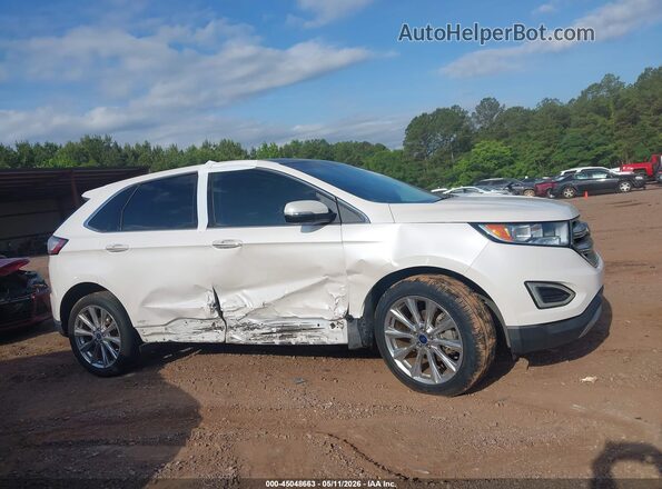 2FMPK3K9XHBB71365 2017 FORD EDGE Белый Вид задней части салона