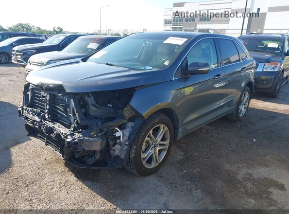 2FMPK3K9XJBB42969 2018 FORD EDGE Gray Przód lewy