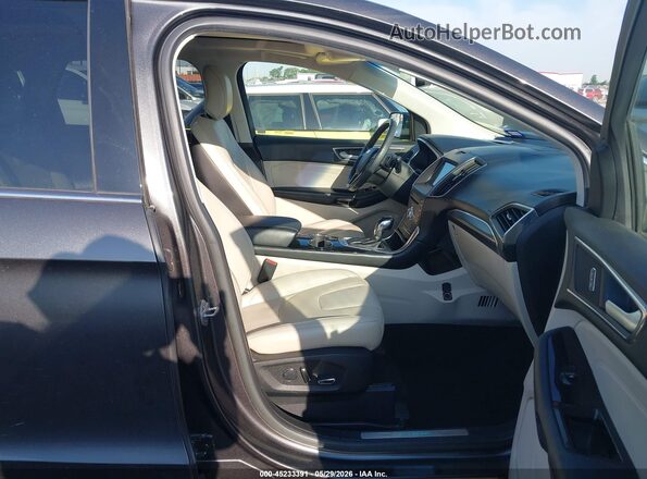 2FMPK3K9XJBB42969 2018 FORD EDGE Gray Widok wnętrza z przodu