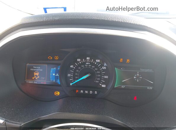 2FMPK3K9XJBB42969 2018 FORD EDGE Gray Widok tylnych siedzeń