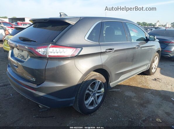 2FMPK3K9XJBB42969 2018 FORD EDGE Gray Tył prawy