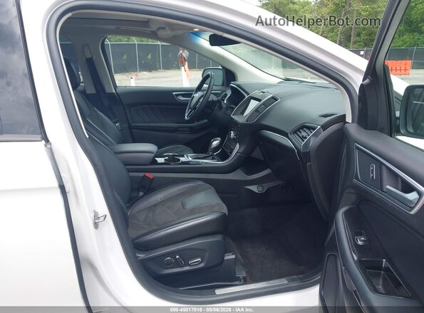2FMPK4AP0JBB36202 2018 FORD EDGE White წინა სალონის ხედი