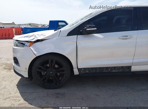2FMPK4AP0KBC20778 2019 FORD EDGE White Вид спереду
